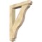 Ekena Millwork Funston Arts and Crafts Rough Sawn Bracket w/ Offset Brace, Douglas Fir, 6"W x 32"D x 44"H BKT0604X32X44FST03RDF - alternate 1